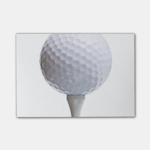 Golf Ball on White Template Background Texture Post-it Notes