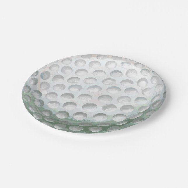 Golf Ball Paper Plate (Angled)