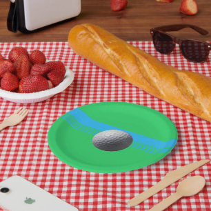 Golf Ball paper plates