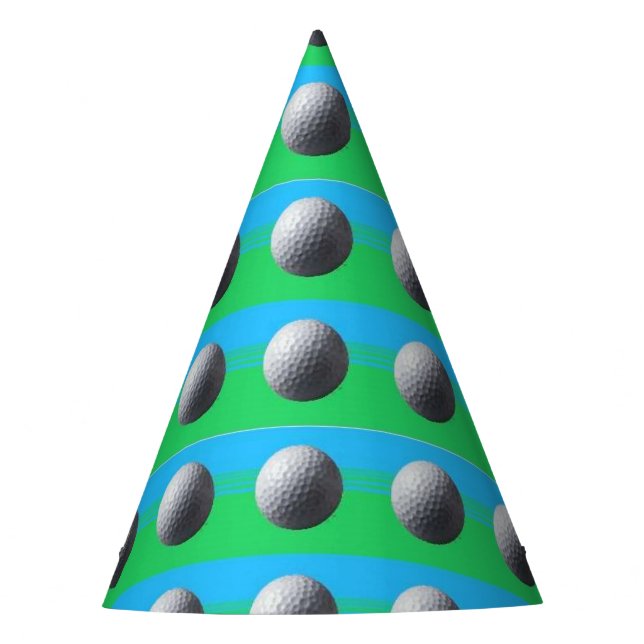 Golf Ball party hats (Front)