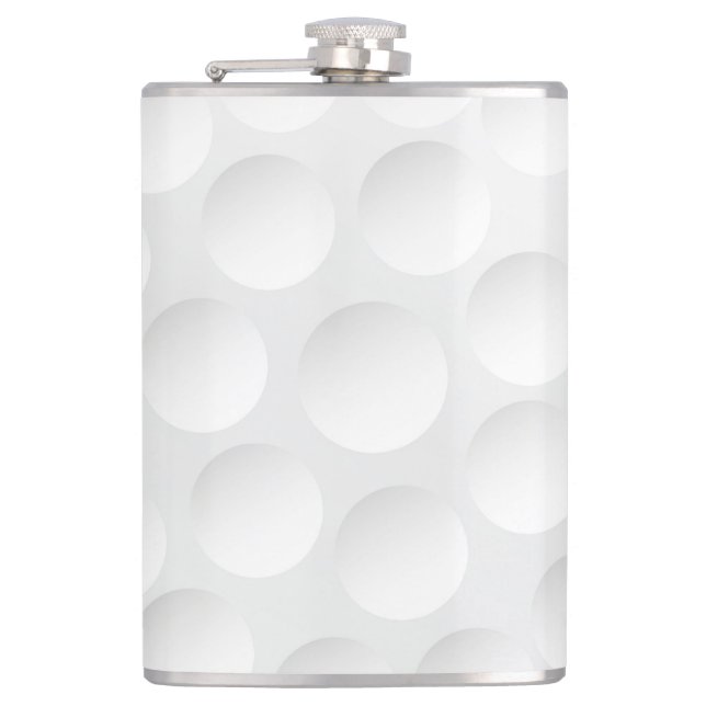 Golf Ball Pattern Hip Flask (Front)
