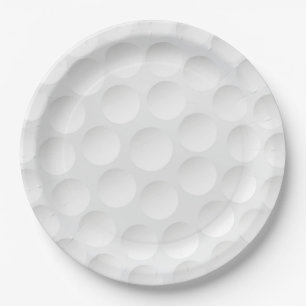 Golf Ball Pattern Paper Plate