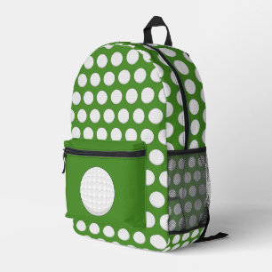 Golf Ball Pattern Printed Backpack