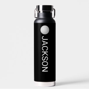 Golf Ball Personalised Golfer Name Custom Text Water Bottle