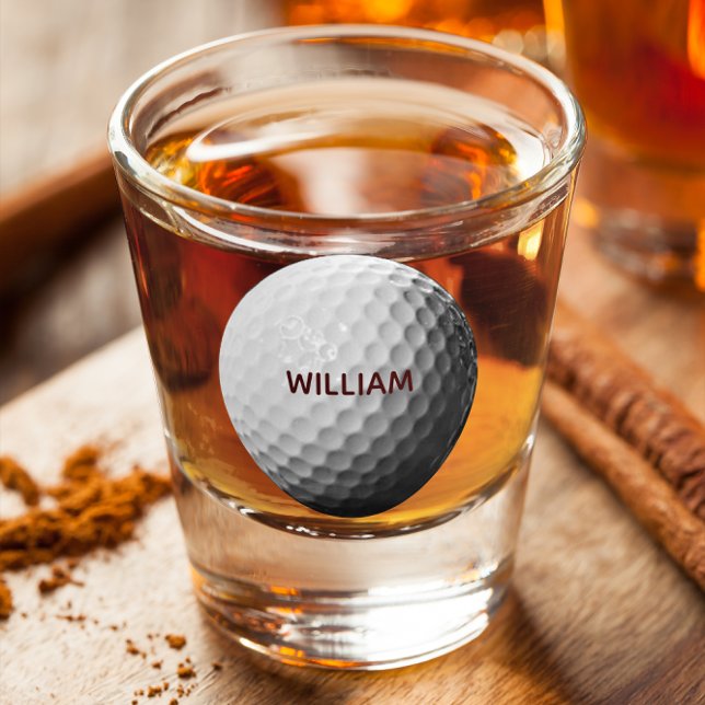 Golf Ball Personalised Shot Glass (Creator Uploaded)