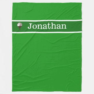 Golf ball  Personalised wilth name blanket