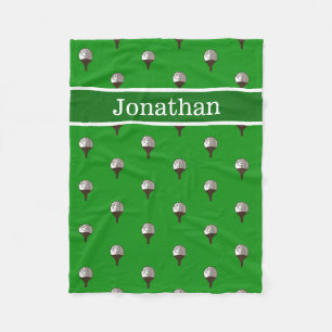 Golf ball  Personalised wilth name blanket
