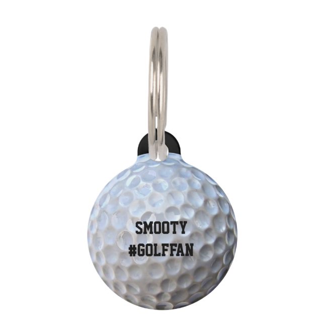 Golf ball pet tag (Front)