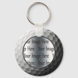 golf ball photo key ring