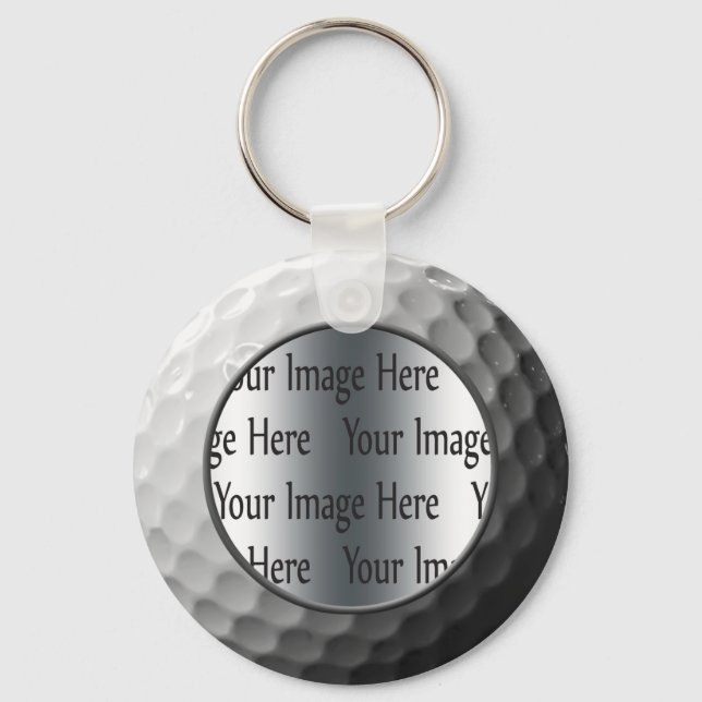 golf ball photo key ring (Front)