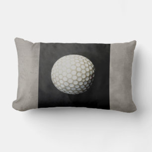 golf ball pillow photo art on grey