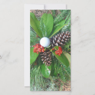 Golf ball pine cones and evergreens Christmas