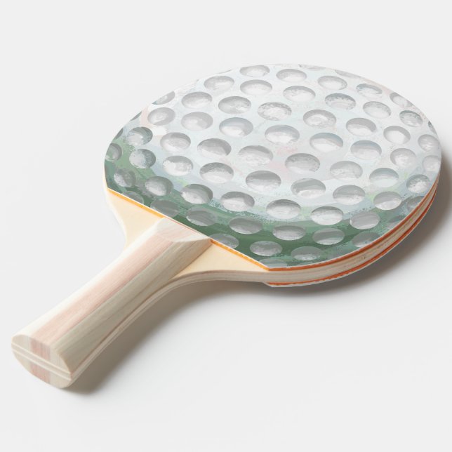 Golf Ball Ping Pong Paddle (Back Angle)