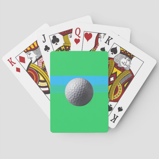 Golf Ball Poker playing cards (Back)