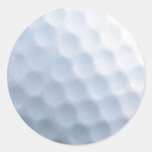 Golf Ball Print Pattern Background Classic Round Sticker