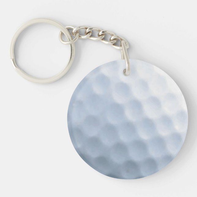 Golf Ball Print Pattern Background Key Ring (Front)
