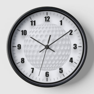 Golf Ball  Round Clock