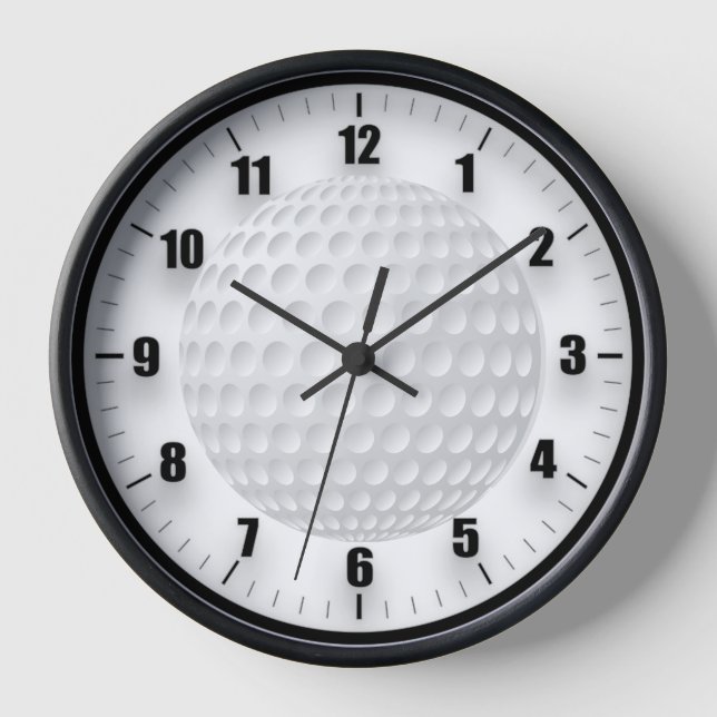 Golf Ball  Round Clock (Front)