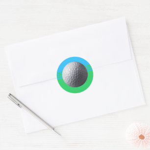 Golf Ball round small stickers