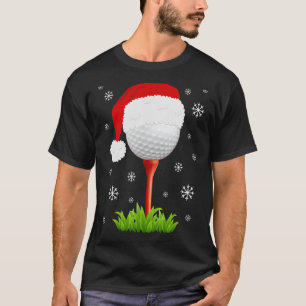 Golf Ball Santa Hat Funny Christmas Gag Gifts 1 T-Shirt