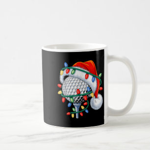 Golf Ball Santa Hat Xmas Funny Christmas Boys Men  Coffee Mug