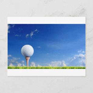 Golf Ball Sky Postcard