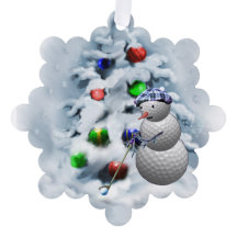 Golf Ball Snowman Christmas