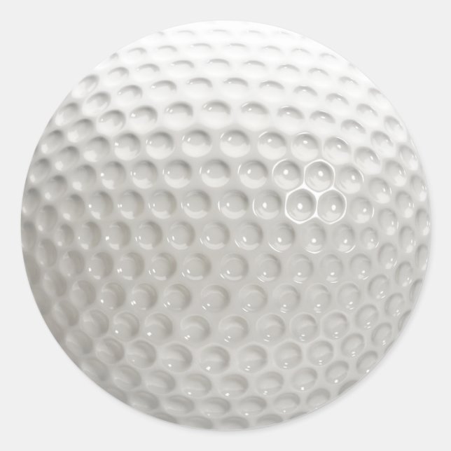 Golf Ball Sport Classic Round Sticker (Front)