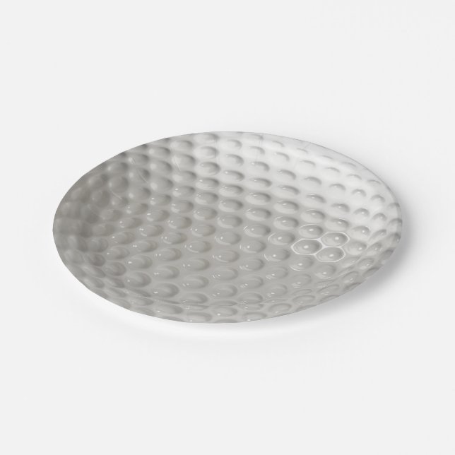Golf Ball Sport Paper Plate (Angled)
