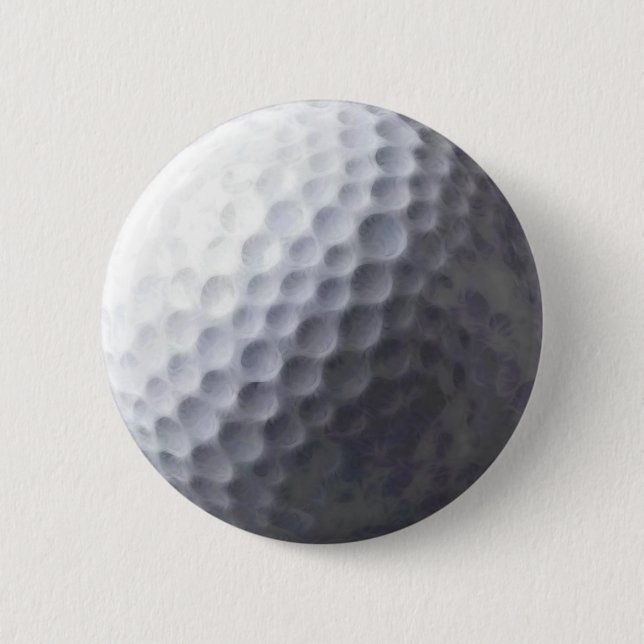Golf Ball Sports Button Design (Front)