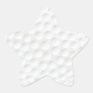 golf ball star sticker