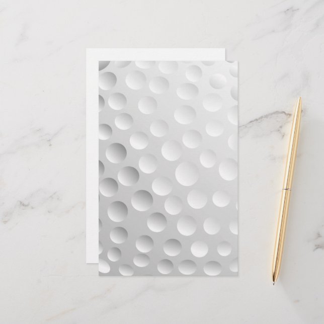Golf Ball Stationery (Front/Back In Situ)
