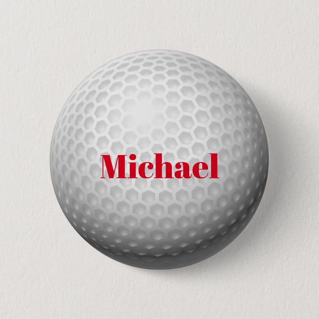 Golf Ball Template Button (Front)
