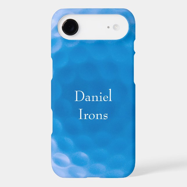 Golf Ball Texture Dimples_Arctic Blue_personalized Case-Mate iPhone Case (Back)