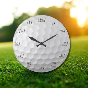 Golf Ball Texture Large Clock