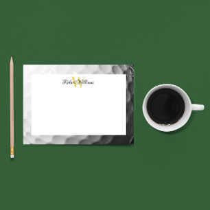 Golf Ball Texture Monogram Personalised Post-it Notes