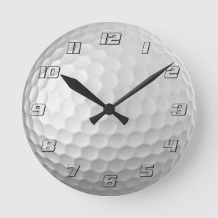 Golf Ball Texture Round Clock