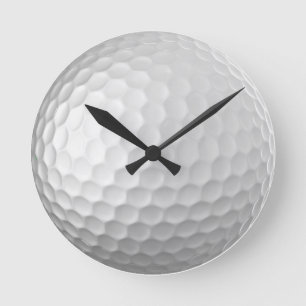 Golf Ball Texture Round Clock