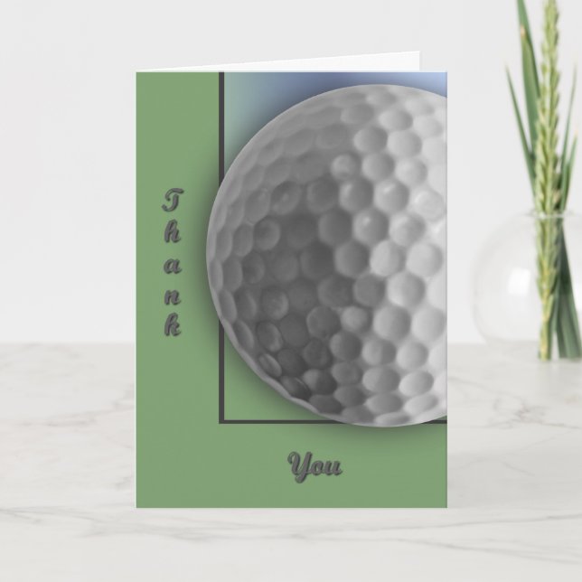Golf Ball Thank You Card (Front)
