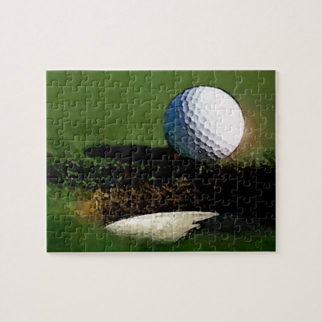 Golf Ball & the Hole - Sports Art Jigsaw Puzzle (Horizontal)
