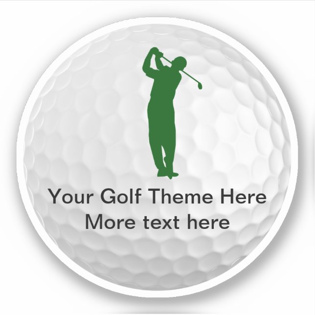 Golf Ball Theme Golf Cut Out (Front)
