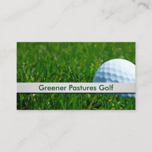Golf Ball Theme Sports Business Card