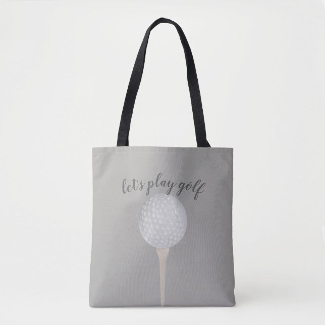 golf ball tote bag design for golfers (Front)