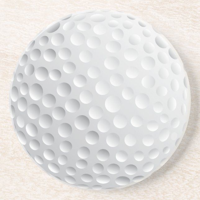 golf ball vector graphic coaster (Front)