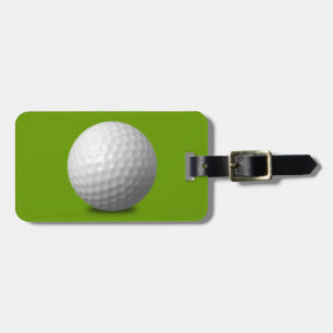 GOLF BALL VECTOR ICON GRAPHICS greens WHITE SPORTS Luggage Tag