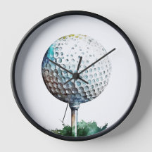 golf ball Wall Clock