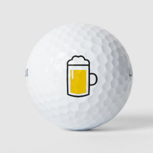 Golf ball with beer