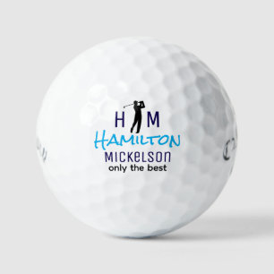Golf Ball with Best Golfer Blue Name