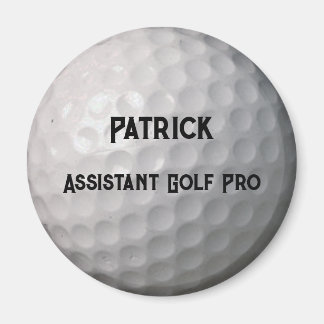 Golf Ball with Dimples Personalised Name Title Magnet
