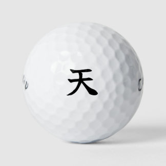 Golf ball with Japanese Kanji for "Heaven"